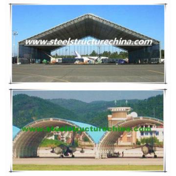 Steel truss structure aircraft hangar and shed