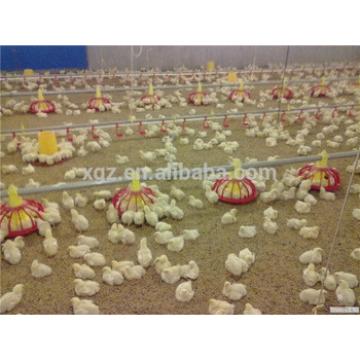 Automatic poultry feeding system for broiler chicken house