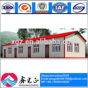 modular steel section economical modern design red roof prefab house for living