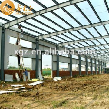 Low cost prefabricated shed steel shade structure easy assembled warehouse for sale