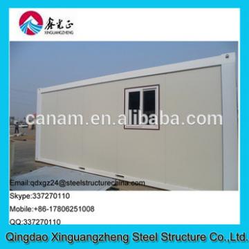 20ft flat pack sandwich panel frame and flat roof container house
