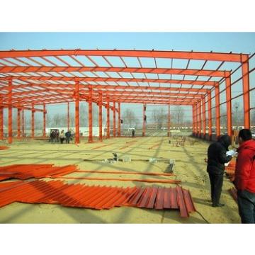 1/10 slope low cost Large span steel structure sandwich panel used fishing tackle workshop