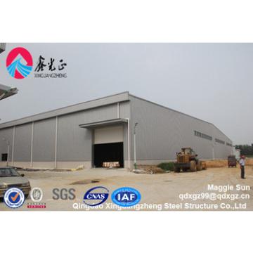 Double slope Wide span Construction design steel structure warehouse