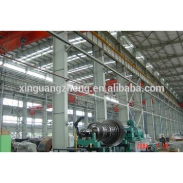 multi story structural steel industrial warehouse with crane