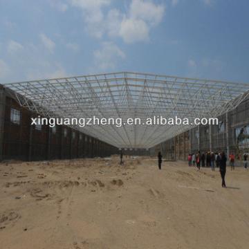 light and high span steel structure gird building warehouse workshop shed