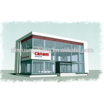 light steel frame structure galss office building /apartment