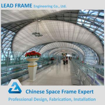 Metal structure steel space frame airport terminal
