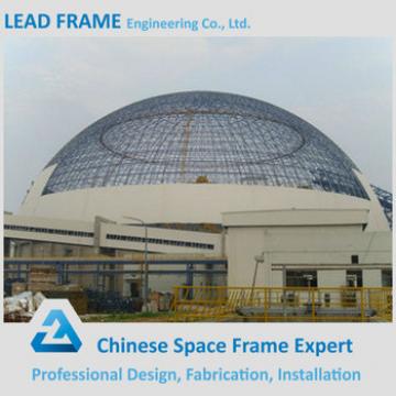 Light steel space frame coal roofing shed for power plant