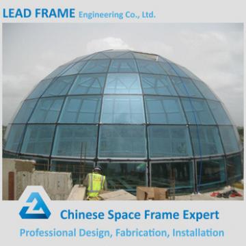 Light Weight Seismic Steel Roof Truss Structure Building Glass Dome