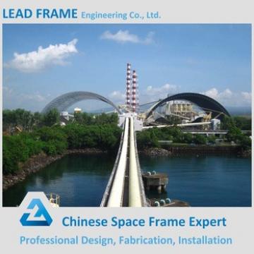 Prefabricated bolt ball space frame structure coal shed