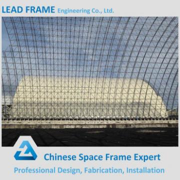 Economical space frame structure coal shed for power plant