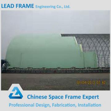 High quality prefabricated barrel coal storage steel structure shed design