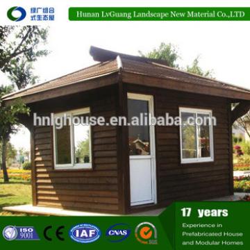 Low cost prefabricated house with wooden small cabin for sale