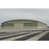 prefabricated steel structure aircraft hangar with metal frame