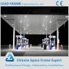 Light Type Steel Structure Space Frame Gas Station Canopy Metal Roof
