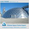 Economical space frame dome shed for coal storage