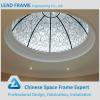 Pre-engineering Windproof Large Span Steel Structure Space Frame Skylight Dome
