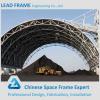 Steel roof covering space frame arched coal storage shed