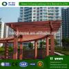 Recycled backyard outside hollow composite wpc decking pergola roof