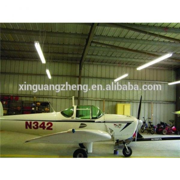 bolted connection light weight prefab steel aircraft hangar #1 image