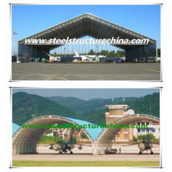 Steel truss structure aircraft hangar and shed #1 image