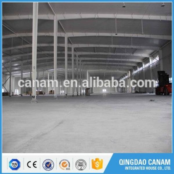 High quality prefabricated workshop steel structure warehouse building by steel beam #1 image