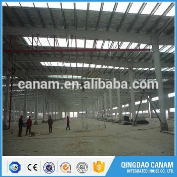 Prefabricated construction steel structure building logistic warehouse in Uzbekistan #1 image