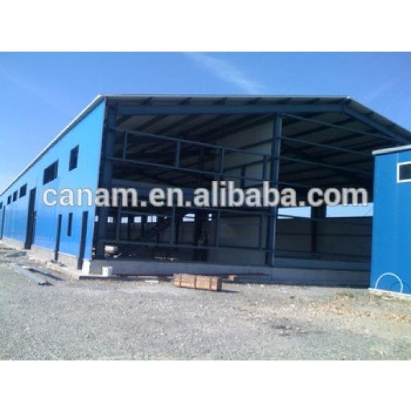 Cheap Long life colored roof large span of construction steel structure warehouse #1 image