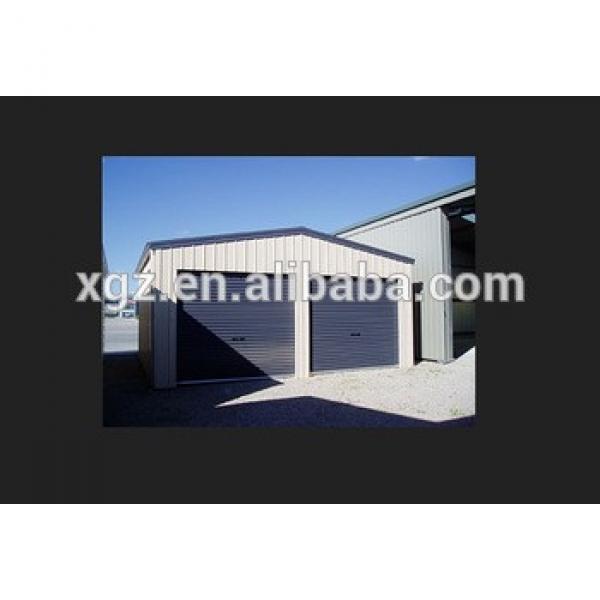 Prefabricated Light Frame Steel Structure Garage for two car #1 image