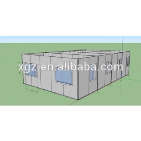 20ft flat pack container house connected for office use #1 image