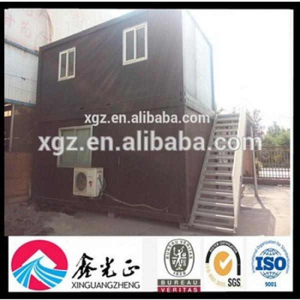 Two storeyTrailer Insulation Container House with Steel Staircase #1 image