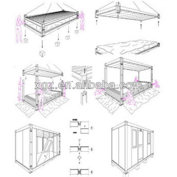 sandwich panel steel frame container house #1 image