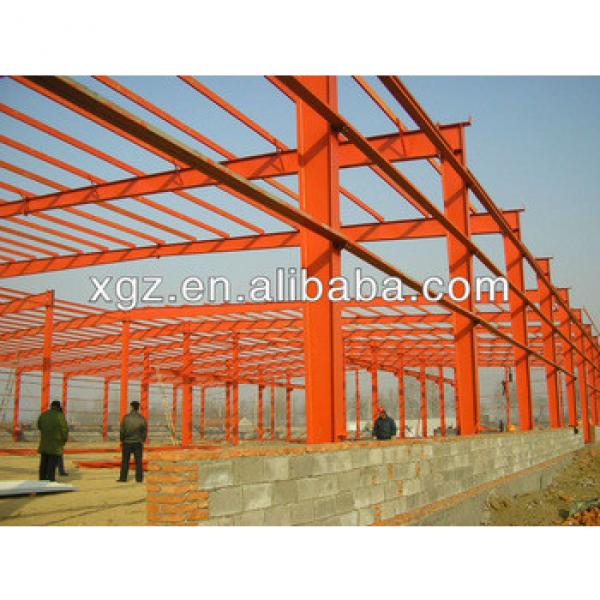 xgz corrugated steel sheet workshop with light weight steel frame #1 image