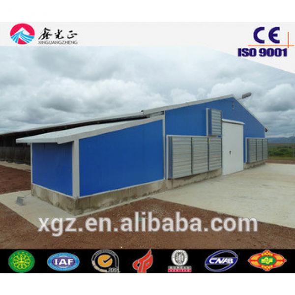 Chicken feed equipments/Steel structure poultry house, chicken farm(JW-16091) #1 image