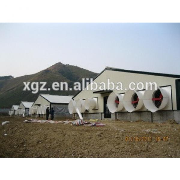 China low cost light steel frame poultry house prefab steel chicken farms building #1 image