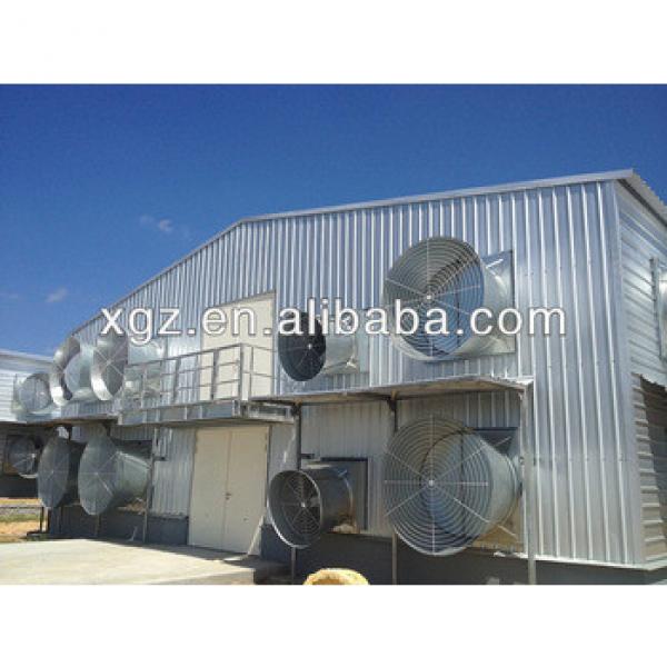 Low cost light steel structure chicken farming house feeding broiler for 2 floor design #1 image
