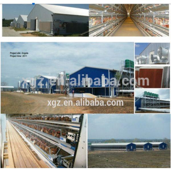 china layer and brolier Steel chicken cage chicken broiler house design #1 image