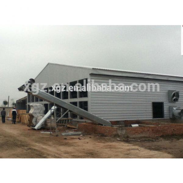 china low price automatic equipment chicken shed poultry farm #1 image