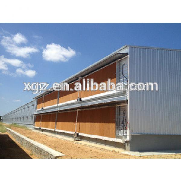 Professional design light steel structure poultry house design/chicken poultry house #1 image