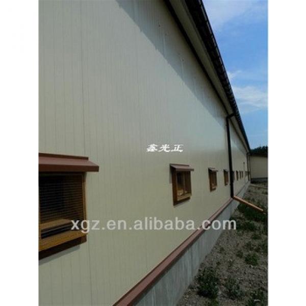 advanced prefab steel chicken poultry house with automatic chicken feeding system #1 image