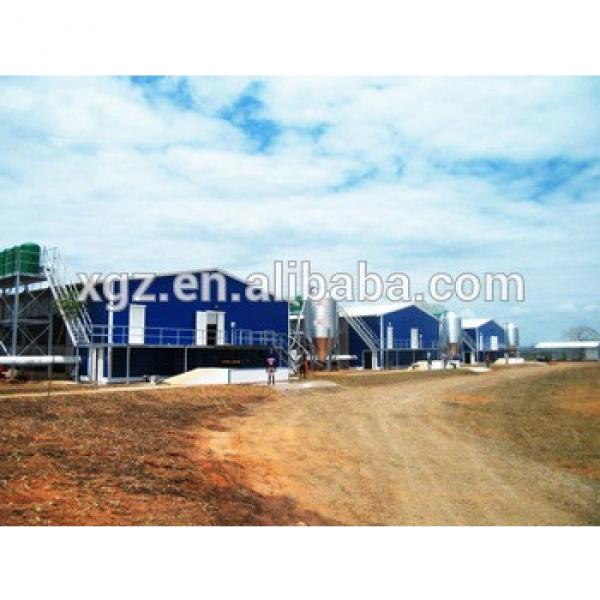 best selling modern design steel structure broiler chicken house sale in algeria #1 image
