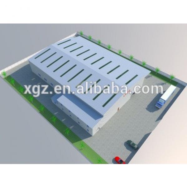 Low Cost Industrial Shed Designs Steel Structure Building 3D Warehouse #1 image