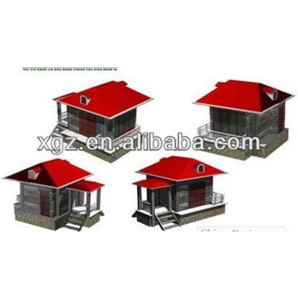 Hipped roof low cost steel structure prefabricated house #1 image