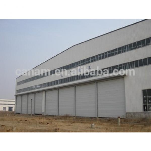 Steel structure price automatic sliding aircraft hangars doors #1 image