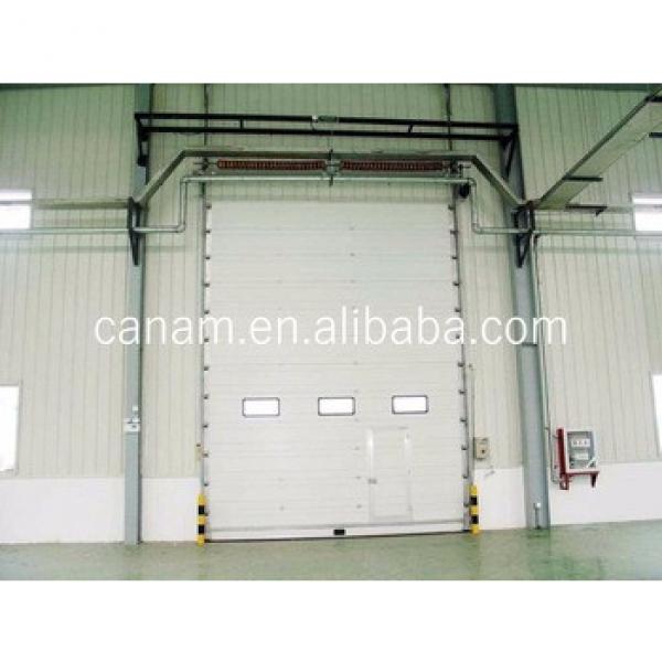 Easy Manual Dragging Industrial Sliding Up Door With Finger Protection Design Insulated Panel #1 image