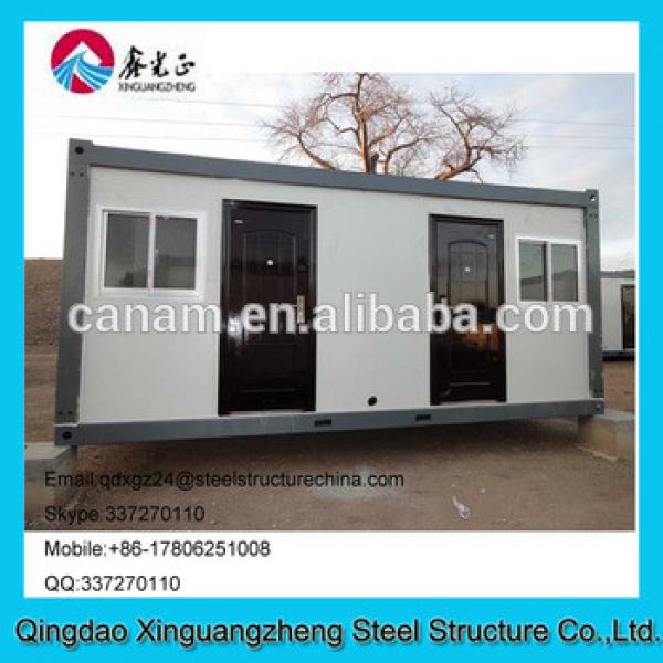 pre-built steel structure and sandwich frame container house for dormitary #1 image