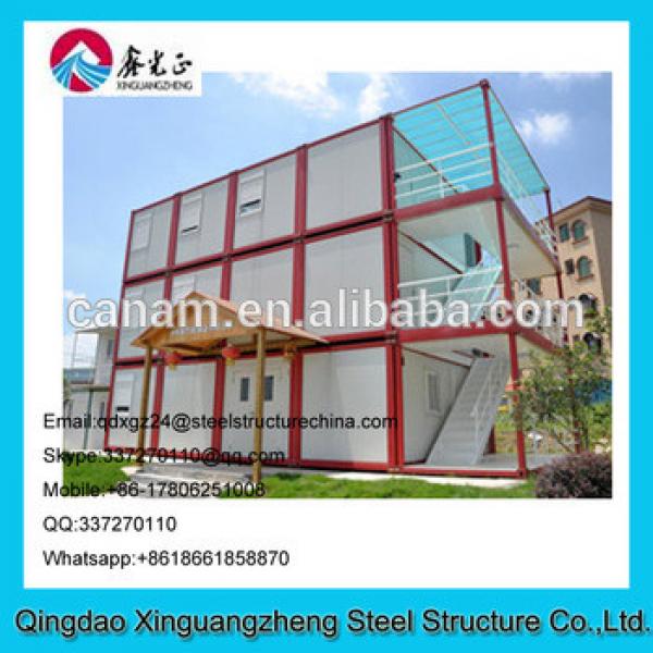 Prebuilt light steel structure 3layers container living house #1 image