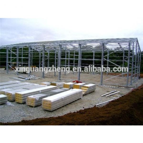 portal colour cladding high quality light steel warehouse metal canopy #1 image