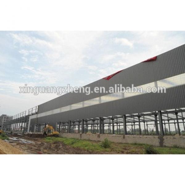 Q345B grade steel structure workshop with Messanine #1 image