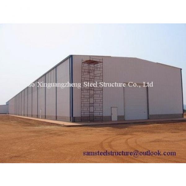 1000m2 prefab low cost steel frame warehouse plan #1 image